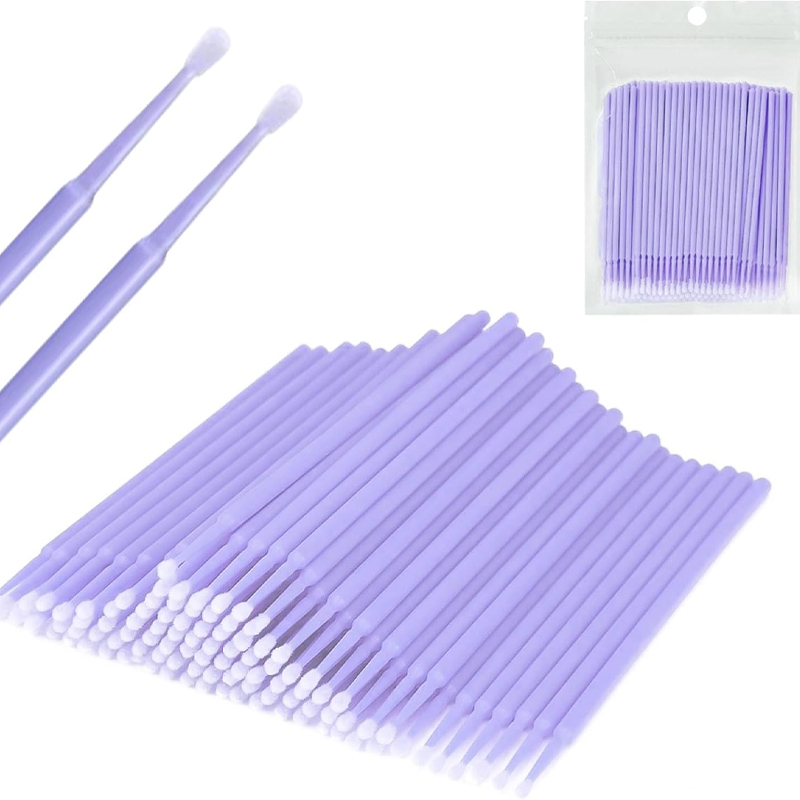 Beauty Makeup Remover - 100 Hisopos Desechables de Microfibra Suave