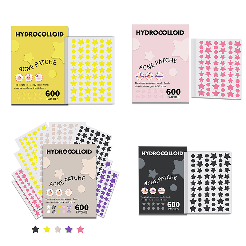 Beauty Makeup Remover - 600 unids/set estrella parche para espinillas