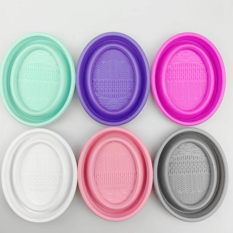 Beauty Makeup Box - Cuenco de limpieza plegable para esponjas