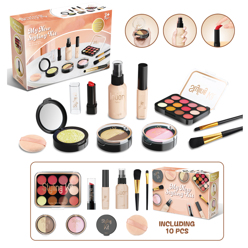 Beauty Makeup Set For Kids - Juego de cosméticos de simulación para