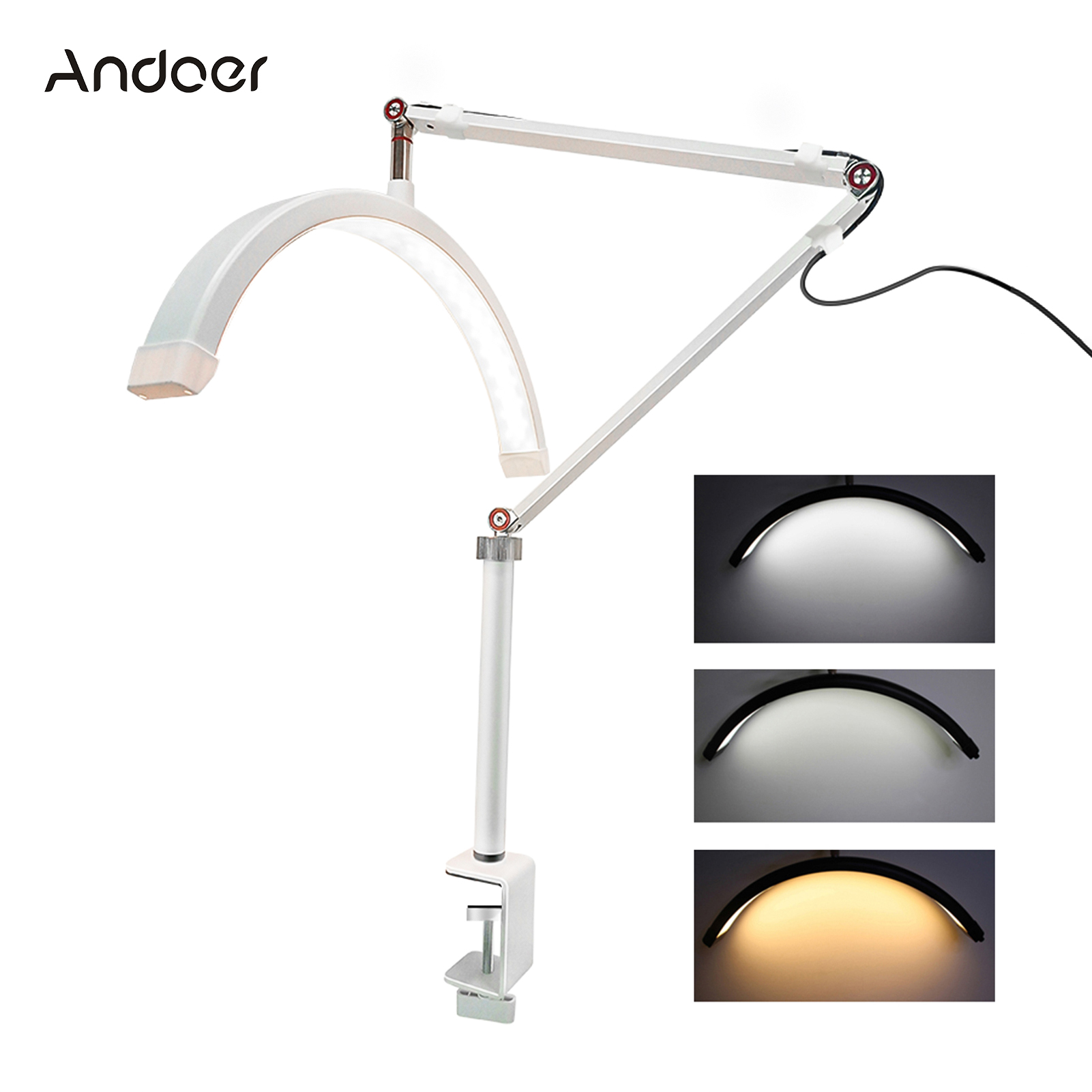 Beauty Makeup Video - Andoer HD-M3X luz LED para vídeo