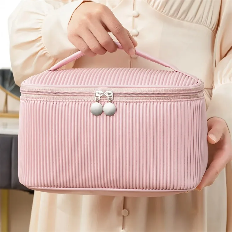 Makeup Organizer - Bolsa de maquillaje de cuero PU
