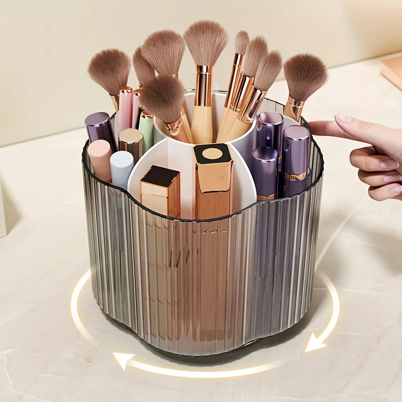 Beauty Makeup Box - 360 ° Soporte giratorio para brochas