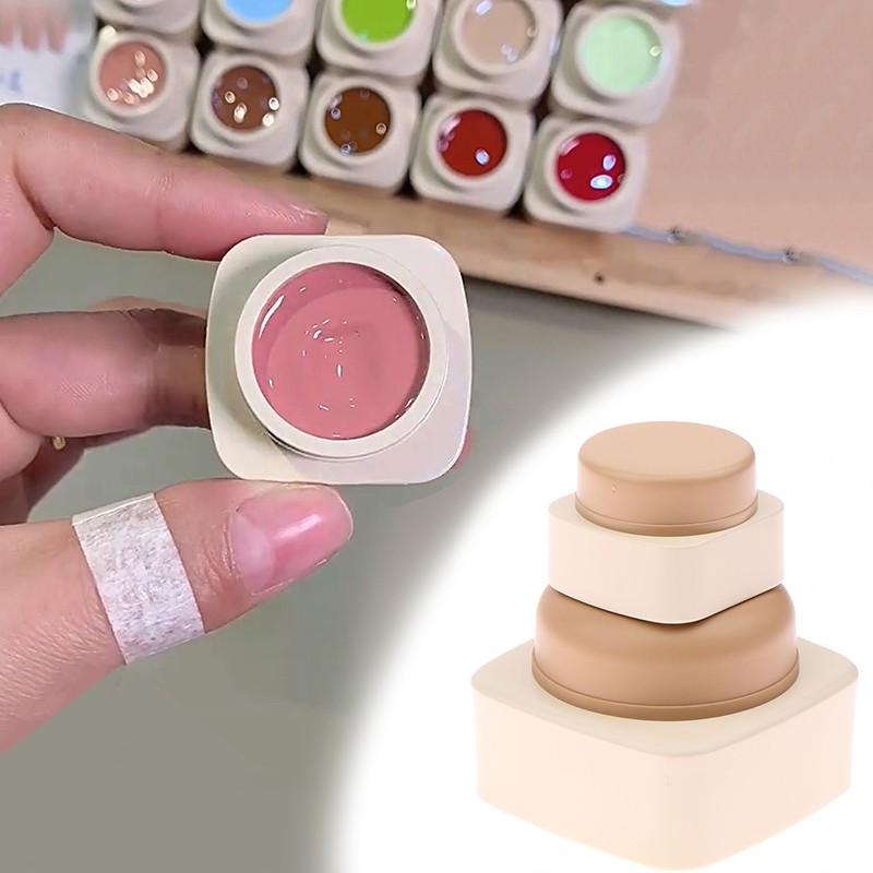Beauty Makeup Vanity - Envases Cuadrados de Plástico Vacíos de