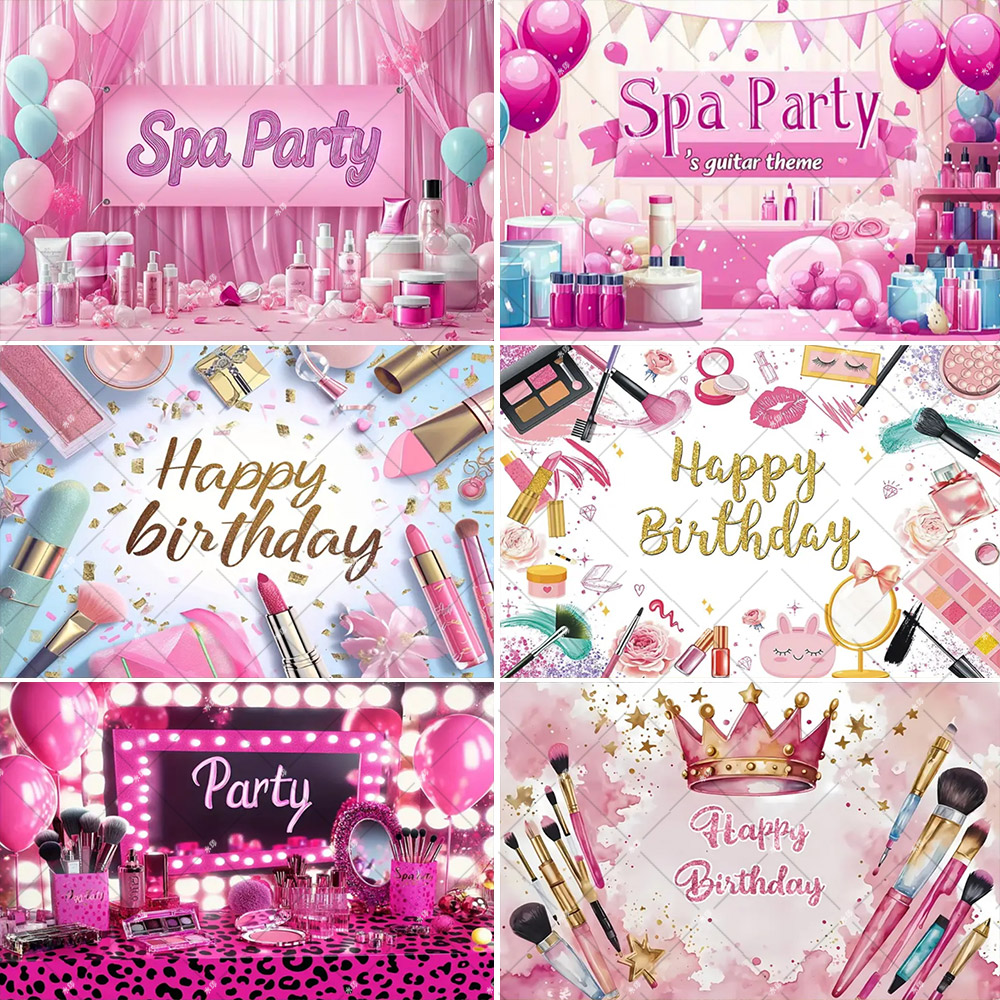 Beauty Makeup School - Fondo de cartel personalizado para fiesta