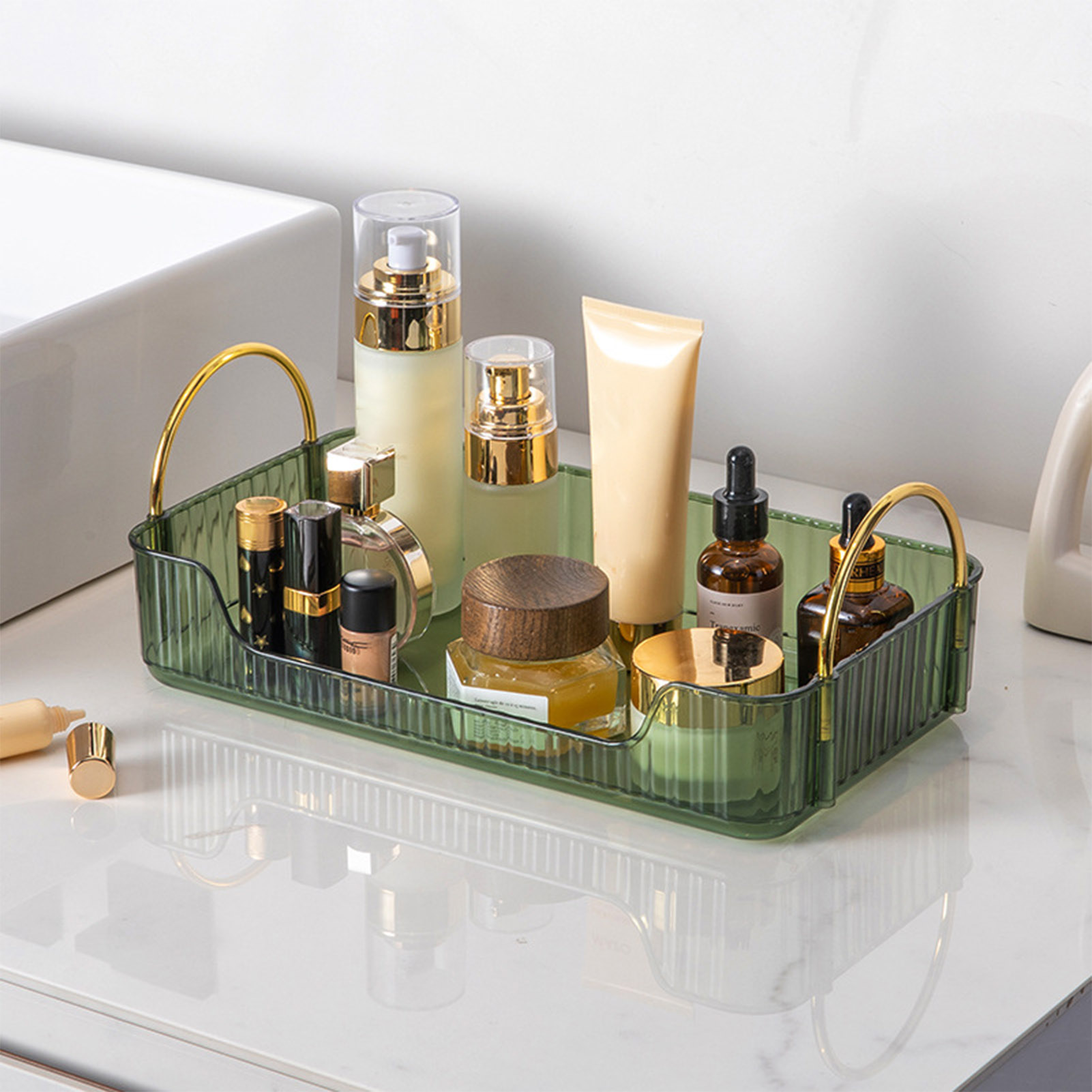 Organizador de baño de lujo, e - Beauty Makeup Vanity reseña y precio