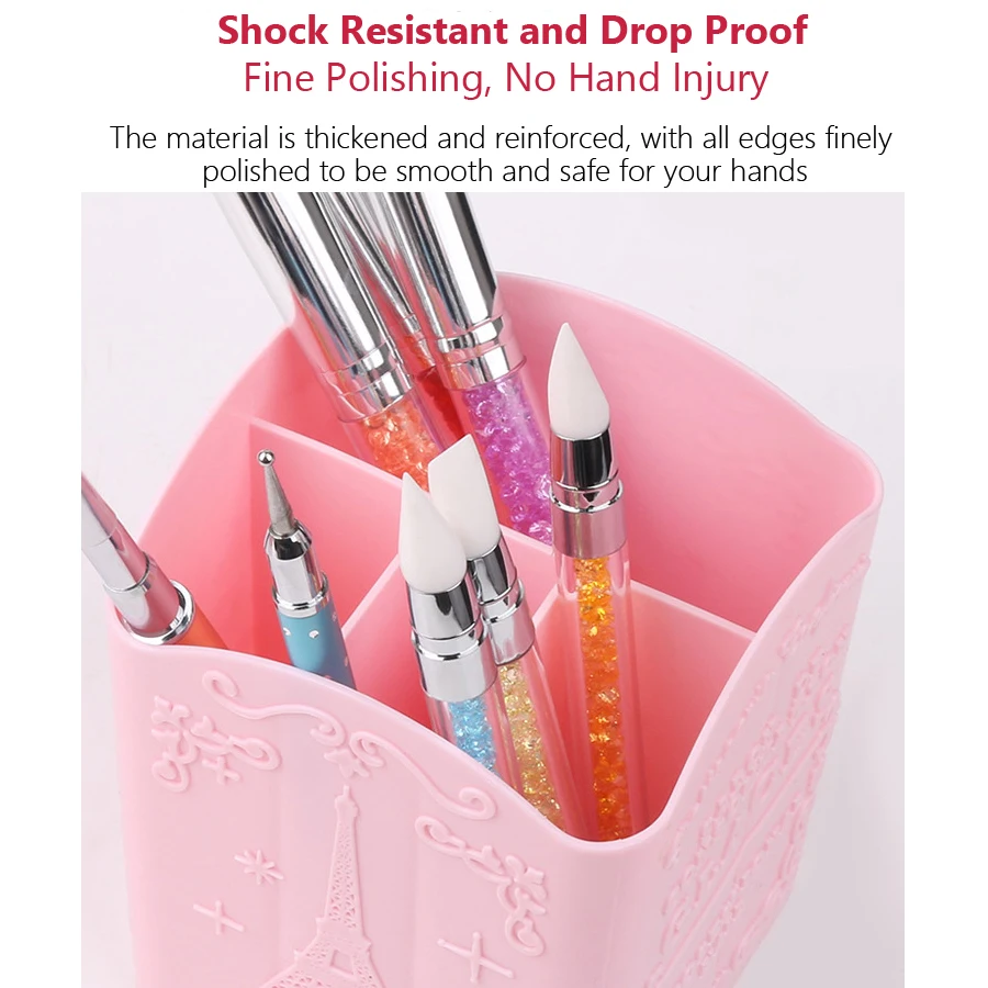 Soporte para brochas de uñas c - Beauty Makeup Box reseña y precio
