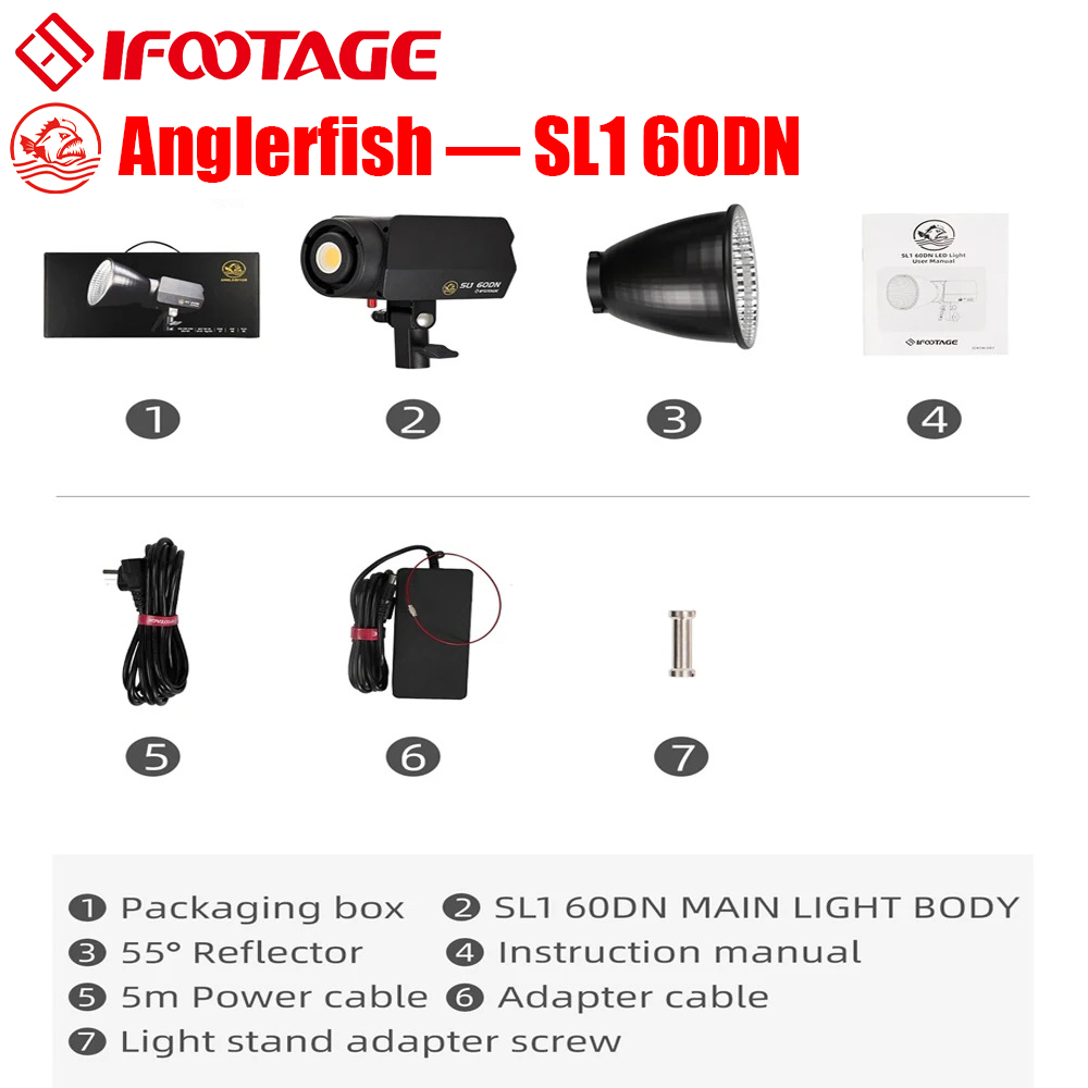 Ifootage Anglerfish SL1 60DN C - Beauty Makeup Video reseña y precio