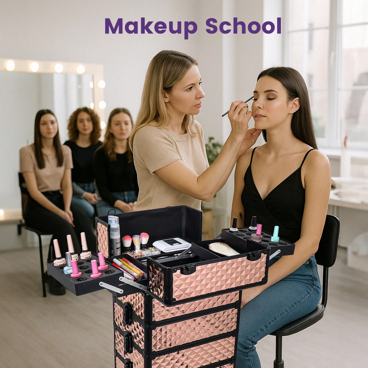 Maleta de Maquillaje con Rueda - Makeup Organizer reseña y precio