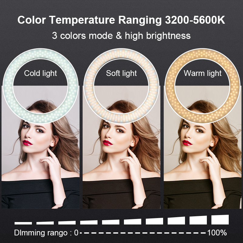 Anillo de luz de 18 pulgadas c - Beauty Makeup Video reseña y precio