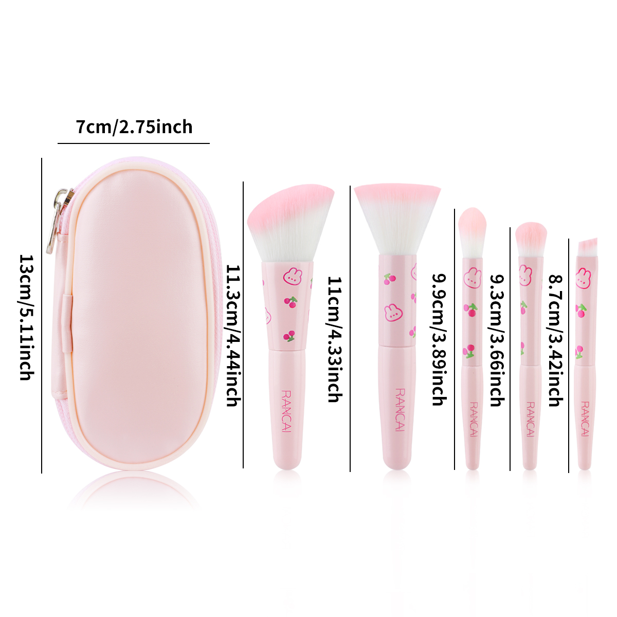 Juego de 5 brochas de maquilla - Beauty Full Makeup reseña y precio