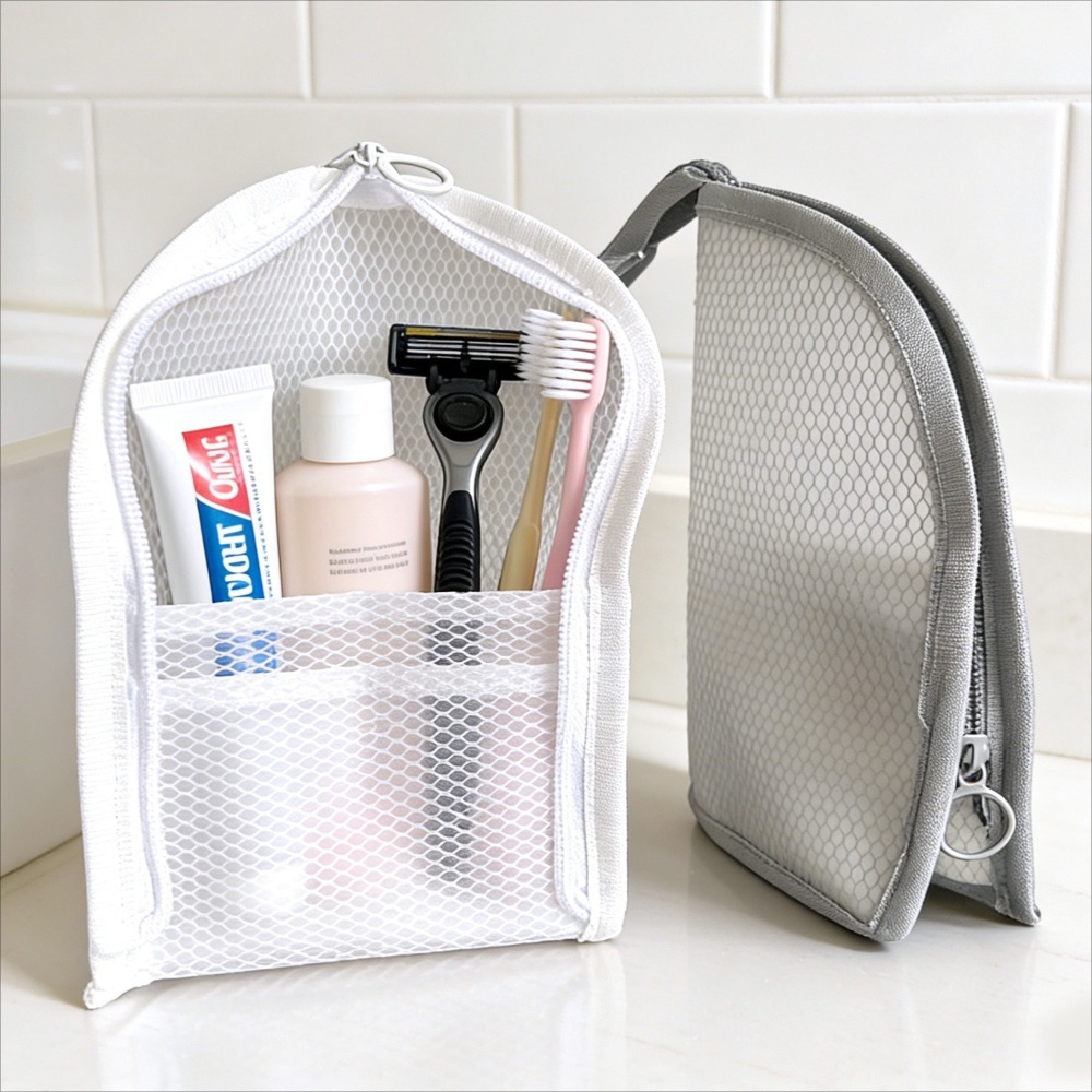 Bolsa de aseo de malla transpi - Beauty Makeup Vanity reseña y precio