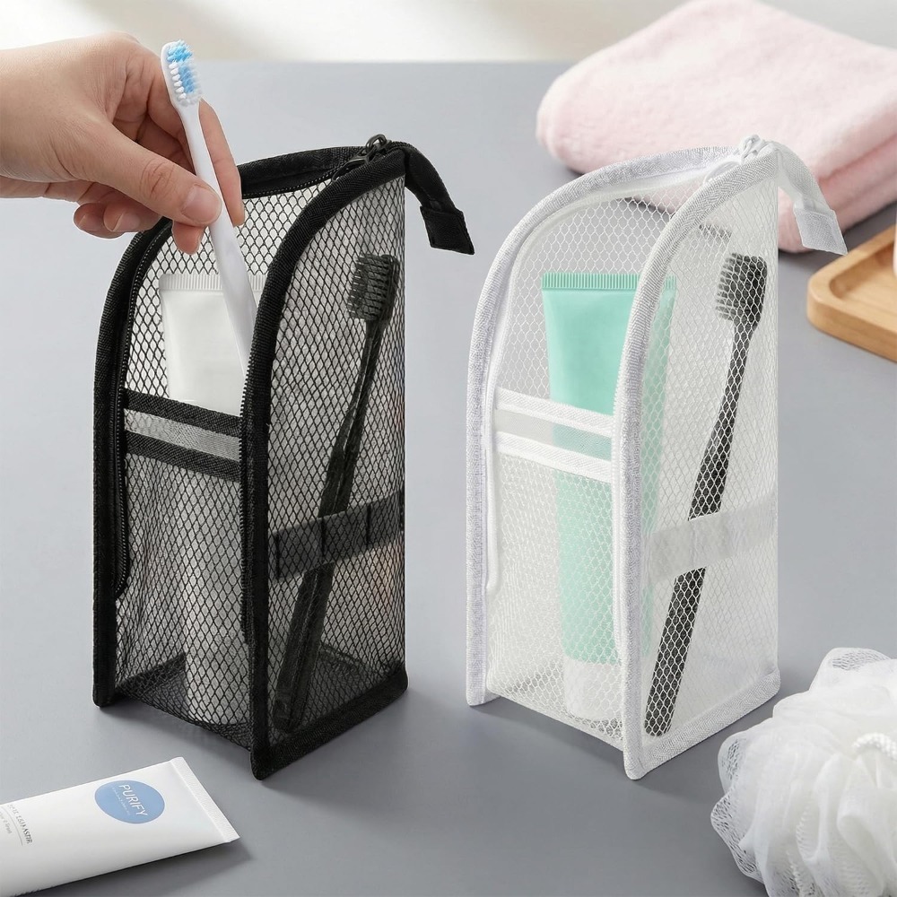 Bolsa de aseo de malla transpi - Beauty Makeup Vanity reseña y precio