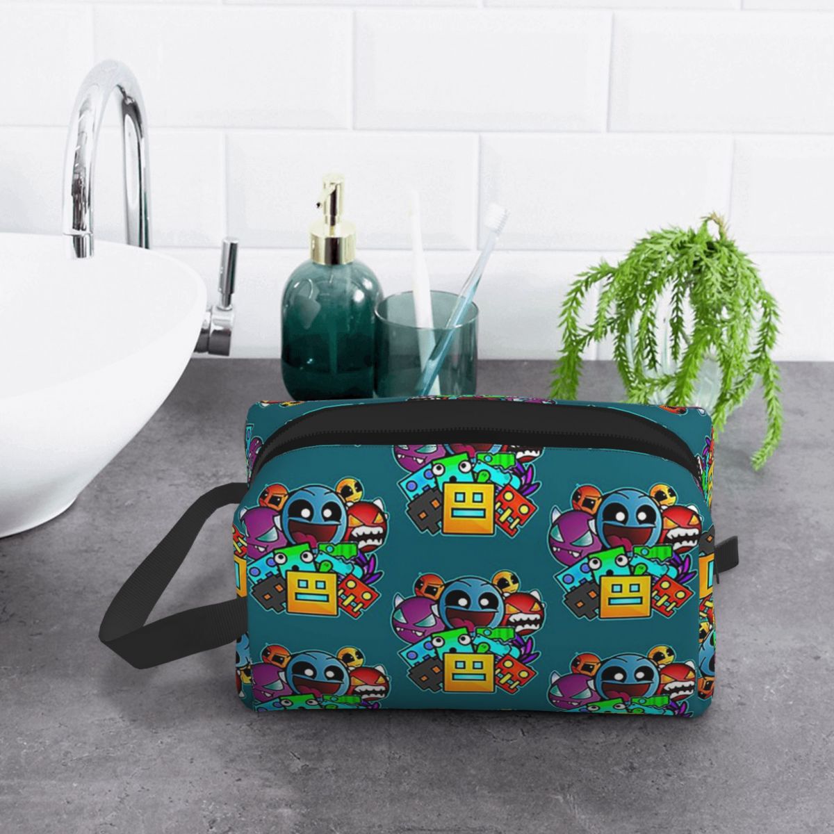 Bolsa de maquillaje Geometry D - Beauty Makeup Video reseña y precio
